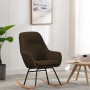 Brown fabric rocking chair by vidaXL, Rocking chairs - Ref: Foro24-289540, Price: 126,97 €, Discount: %