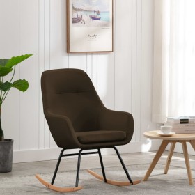 Brown fabric rocking chair by vidaXL, Rocking chairs - Ref: Foro24-289540, Price: 110,99 €, Discount: %