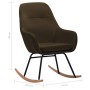 Brown fabric rocking chair by vidaXL, Rocking chairs - Ref: Foro24-289540, Price: 126,97 €, Discount: %