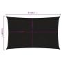 Rectangular sail awning HDPE black 160 g/m² 6x8 m by vidaXL, Umbrellas - Ref: Foro24-311745, Price: 85,99 €, Discount: %