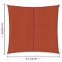 Terracotta HDPE square sail awning 160 g/m² 4.5x4.5 m by vidaXL, Umbrellas - Ref: Foro24-311332, Price: 43,22 €, Discount: %