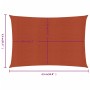 Rectangular HDPE terracotta sail awning 160 g/m² 3.5x4.5 m by vidaXL, Umbrellas - Ref: Foro24-311351, Price: 35,78 €, Discoun...