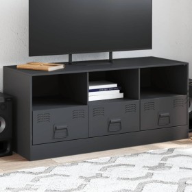 Anthracite gray steel TV cabinet 99x39x44 cm by vidaXL, TV Furniture - Ref: Foro24-841735, Price: 128,99 €, Discount: %