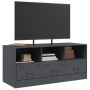 Mueble para TV de acero gris antracita 99x39x44 cm de vidaXL, Muebles TV - Ref: Foro24-841735, Precio: 128,76 €, Descuento: %