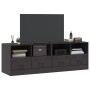 TV furniture 2 units black steel 67x39x44 cm by vidaXL, TV Furniture - Ref: Foro24-841740, Price: 161,64 €, Discount: %