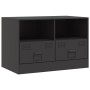 TV furniture 2 units black steel 67x39x44 cm by vidaXL, TV Furniture - Ref: Foro24-841740, Price: 161,64 €, Discount: %