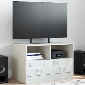 Mueble para TV de acero blanco 67x39x44 cm de vidaXL, Muebles TV - Ref: Foro24-841749, Precio: 95,99 €, Descuento: %