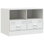 TV-Schrank aus weißem Stahl, 67 x 39 x 44 cm von vidaXL, TV-Möbel - Ref: Foro24-841749, Preis: 95,99 €, Rabatt: %