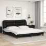 Cama con colchón cuero sintético negro y blanco 180x200 cm de vidaXL, Camas y somieres - Ref: Foro24-3208743, Precio: 481,10 ...