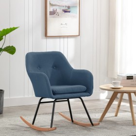 Blue fabric rocking chair by vidaXL, Rocking chairs - Ref: Foro24-289531, Price: 106,99 €, Discount: %