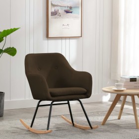 Brown fabric rocking chair by vidaXL, Rocking chairs - Ref: Foro24-289530, Price: 105,99 €, Discount: %