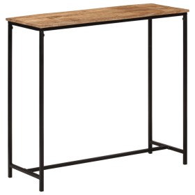 Mesa consola madera maciza de mango y hierro 80x30x74 cm de vidaXL, Mesas auxiliares - Ref: Foro24-371967, Precio: 83,73 €, D...