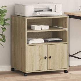 Druckerständer mit Sonoma-Eichenrädern 60x48x74 cm von vidaXL, Drucker unterstützt - Ref: Foro24-840634, Preis: 98,06 €, Raba...