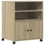 Druckerständer mit Sonoma-Eichenrädern 60x48x74 cm von vidaXL, Drucker unterstützt - Ref: Foro24-840634, Preis: 97,94 €, Raba...