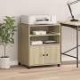 Druckerständer mit Sonoma-Eichenrädern 60x48x74 cm von vidaXL, Drucker unterstützt - Ref: Foro24-840634, Preis: 97,94 €, Raba...