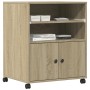 Druckerständer mit Sonoma-Eichenrädern 60x48x74 cm von vidaXL, Drucker unterstützt - Ref: Foro24-840634, Preis: 97,94 €, Raba...