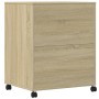 Druckerständer mit Sonoma-Eichenrädern 60x48x74 cm von vidaXL, Drucker unterstützt - Ref: Foro24-840634, Preis: 97,94 €, Raba...