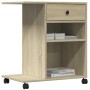 Printer stand with Sonoma oak wheels 60x40x68.5 cm by vidaXL, Printer supports - Ref: Foro24-840641, Price: 63,45 €, Discount: %