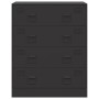 Aparador de acero negro 67x39x83 cm de vidaXL, Aparadores - Ref: Foro24-841679, Precio: 171,08 €, Descuento: %