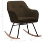 Brown fabric rocking chair by vidaXL, Rocking chairs - Ref: Foro24-289530, Price: 105,99 €, Discount: %