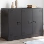 Black steel sideboard 99x39x73 cm by vidaXL, Sideboards - Ref: Foro24-841721, Price: 163,34 €, Discount: %