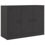 Aparador de acero negro 99x39x73 cm de vidaXL, Aparadores - Ref: Foro24-841721, Precio: 163,34 €, Descuento: %