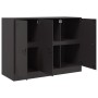 Aparador de acero negro 99x39x73 cm de vidaXL, Aparadores - Ref: Foro24-841721, Precio: 163,34 €, Descuento: %