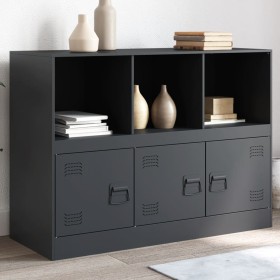 Anthracite steel sideboard 99x39x73 cm by vidaXL, Sideboards - Ref: Foro24-841789, Price: 147,99 €, Discount: %