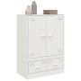 Aparador de acero blanco 67x39x95 cm de vidaXL, Aparadores - Ref: Foro24-841810, Precio: 165,99 €, Descuento: %