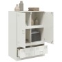 Aparador de acero blanco 67x39x95 cm de vidaXL, Aparadores - Ref: Foro24-841810, Precio: 165,99 €, Descuento: %