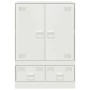 Aparador de acero blanco 67x39x95 cm de vidaXL, Aparadores - Ref: Foro24-841810, Precio: 165,99 €, Descuento: %