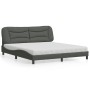 Cama con colchón de tela gris oscuro 180x200 cm de vidaXL, Camas y somieres - Ref: Foro24-3208549, Precio: 462,26 €, Descuent...