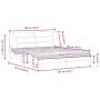 Bett mit dunkelgrauer Stoffmatratze 180x200 cm von vidaXL, Betten und Lattenroste - Ref: Foro24-3208549, Preis: 462,26 €, Rab...