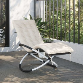 Geometric lounger with black and gray steel cushion by vidaXL, Loungers - Ref: Foro24-3213546, Price: 127,92 €, Discount: %