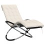 Geometric lounger with black and gray steel cushion by vidaXL, Loungers - Ref: Foro24-3213546, Price: 127,80 €, Discount: %