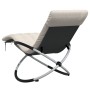 Geometric lounger with black and gray steel cushion by vidaXL, Loungers - Ref: Foro24-3213546, Price: 127,80 €, Discount: %