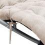 Geometric lounger with black and gray steel cushion by vidaXL, Loungers - Ref: Foro24-3213546, Price: 127,80 €, Discount: %