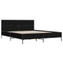 Estructura de cama madera de ingeniería y metal negro 120x200cm de vidaXL, Camas y somieres - Ref: Foro24-3279992, Precio: 15...