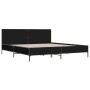 Estructura de cama madera de ingeniería y metal negro 180x200cm de vidaXL, Camas y somieres - Ref: Foro24-3280012, Precio: 17...