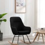 Black fabric rocking chair by vidaXL, Rocking chairs - Ref: Foro24-289543, Price: 99,01 €, Discount: %