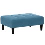 Blue velvet footstool 77x55x31 cm by vidaXL, Ottomans - Ref: Foro24-4007365, Price: 80,68 €, Discount: %