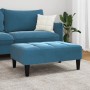 Blue velvet footstool 77x55x31 cm by vidaXL, Ottomans - Ref: Foro24-4007365, Price: 80,68 €, Discount: %