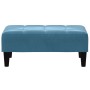 Blue velvet footstool 77x55x31 cm by vidaXL, Ottomans - Ref: Foro24-4007365, Price: 80,68 €, Discount: %