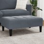 Dark gray velvet footstool 77x55x31 cm by vidaXL, Ottomans - Ref: Foro24-4007367, Price: 78,99 €, Discount: %