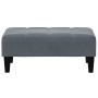 Reposapiés de terciopelo gris oscuro 77x55x31 cm de vidaXL, Otomanas - Ref: Foro24-4007367, Precio: 80,44 €, Descuento: %