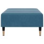 Reposapiés de terciopelo azul 77x55x31 cm de vidaXL, Otomanas - Ref: Foro24-4007392, Precio: 86,54 €, Descuento: %