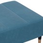 Blauer Samt-Fußhocker 77x55x31 cm von vidaXL, Osmanen - Ref: Foro24-4007392, Preis: 86,54 €, Rabatt: %