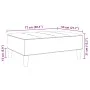 Blue velvet footstool 77x55x31 cm by vidaXL, Ottomans - Ref: Foro24-4007392, Price: 73,92 €, Discount: %