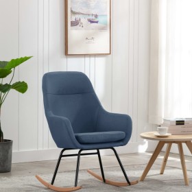 Blue fabric rocking chair by vidaXL, Rocking chairs - Ref: Foro24-289541, Price: 99,99 €, Discount: %