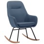 Silla mecedora de tela azul de vidaXL, Mecedoras - Ref: Foro24-289541, Precio: 104,34 €, Descuento: %